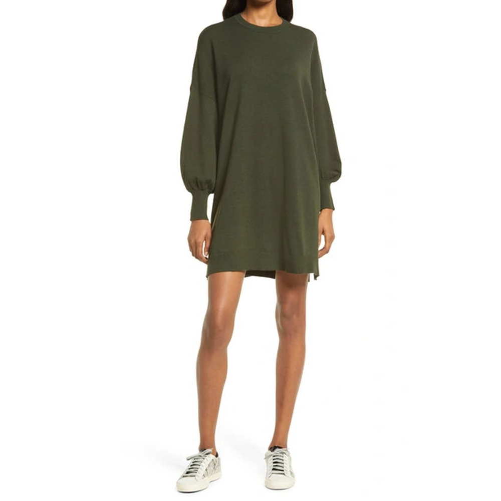 BB Dakota Steve Madden Dress‎ Women X-Small Olivia Long Sleeve Sweater Mini